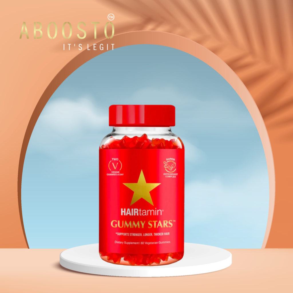 HairTamin Gummy Stars 60 gummies for stronger thicker-looking hair