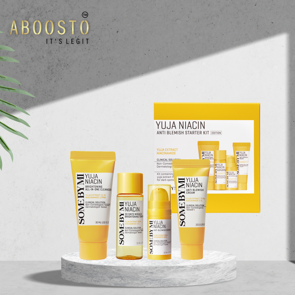 YUJA ANTI BLEMISH STARTER KIT [Cleanser 30ml, Toner 30ml, Serum 10ml, Cream 20ml]