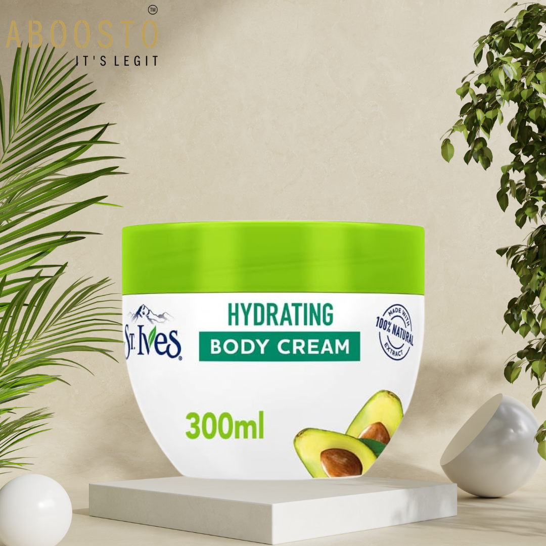 ST IVES BODY CREAM  HYDRATING AVOCADO & VITAMIN E 300ML