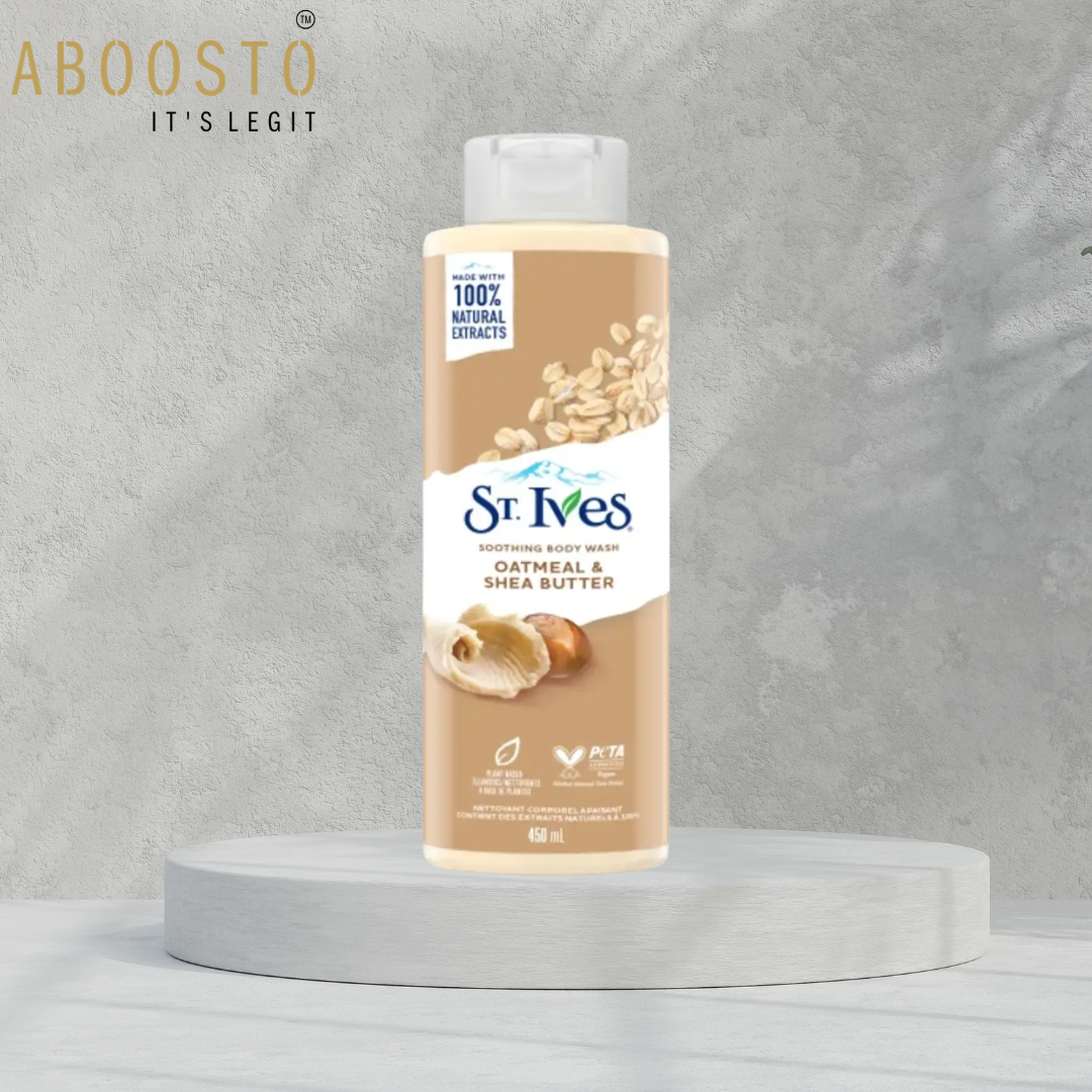 ST.IVES OATMEAL & SHEA BUTTER SOOTHING BODY WASH 450ML
